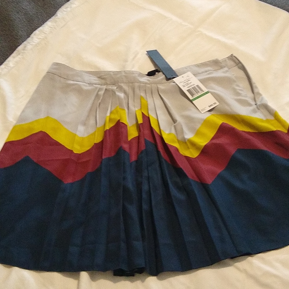 Blue grey mini skirt